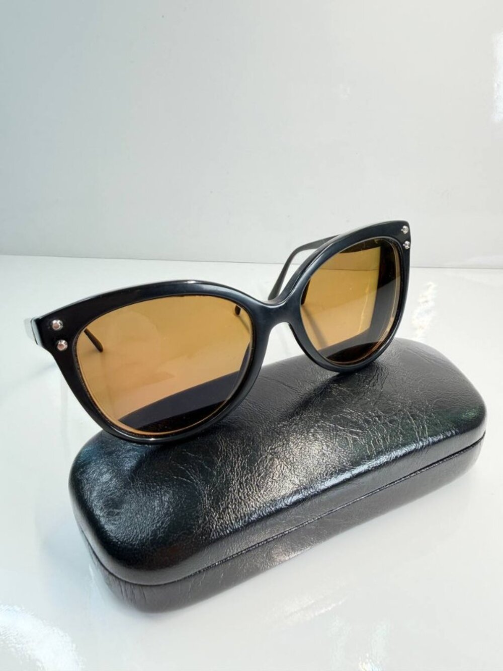 Michael Kors Jan MK2045 317711 Black Cat Eye Sunglasses 55-16-140